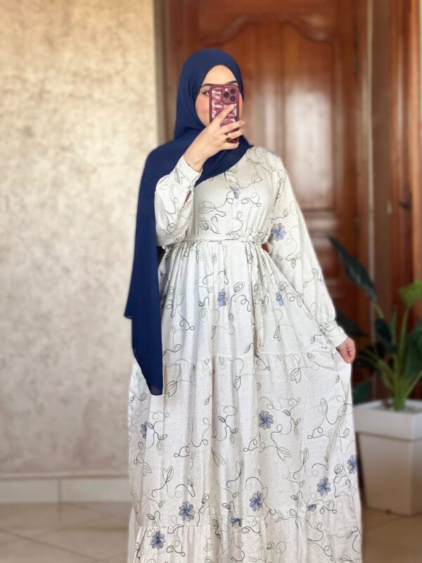 ⁦✨ فستان أنيق بنقوش ناعمة - مثالي لكل إطلالة! ✨⁩ - الصورة ⁦6⁩