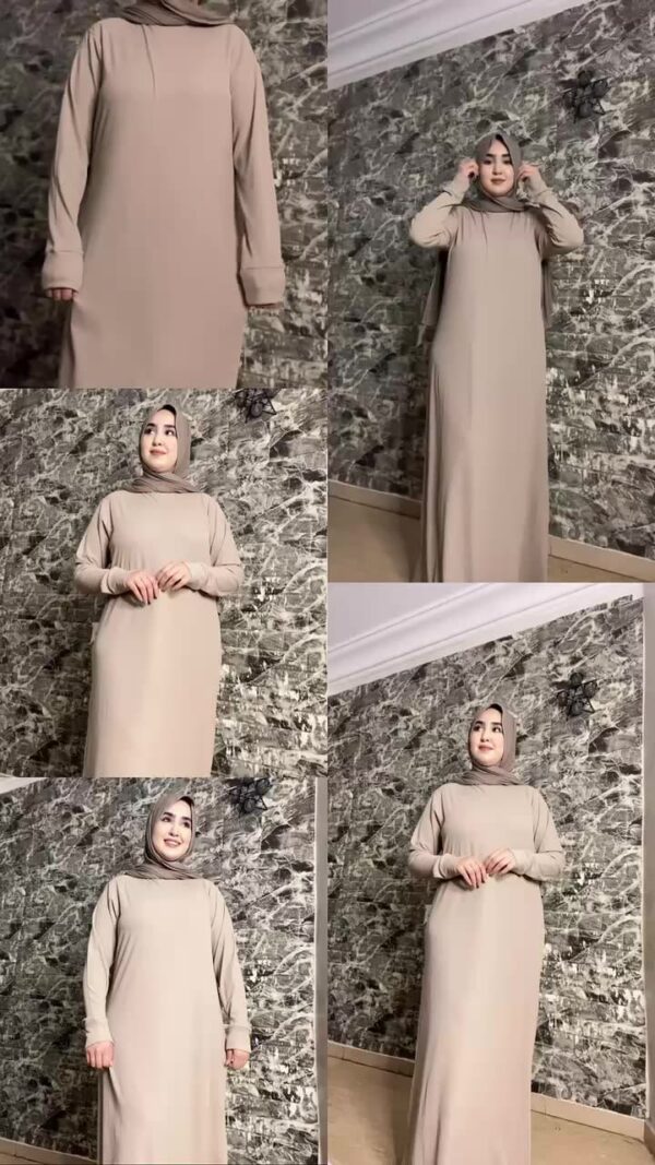 ⁦👗✨ فستان سادة طويل – بساطة وأناقة في قطعة واحدة! ✨👗⁩ - الصورة ⁦2⁩
