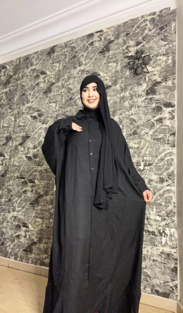 ⁦👗✨ فستان سادة طويل – بساطة وأناقة في قطعة واحدة! ✨👗⁩ - الصورة ⁦4⁩