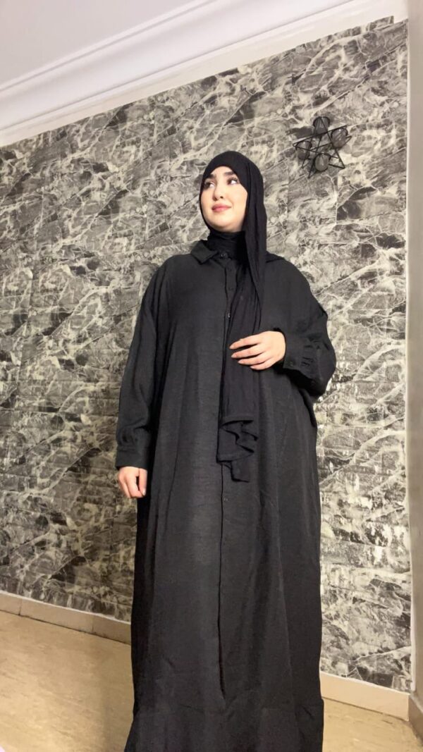 ⁦👗✨ فستان سادة طويل – بساطة وأناقة في قطعة واحدة! ✨👗⁩ - الصورة ⁦2⁩