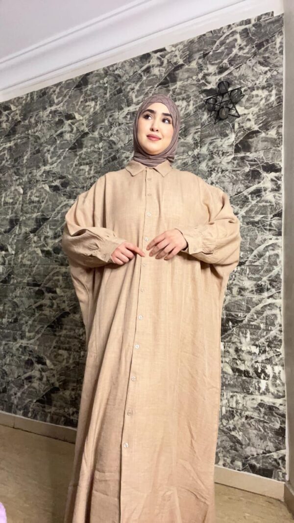⁦👗✨ فستان سادة طويل – بساطة وأناقة في قطعة واحدة! ✨👗⁩ - الصورة ⁦9⁩